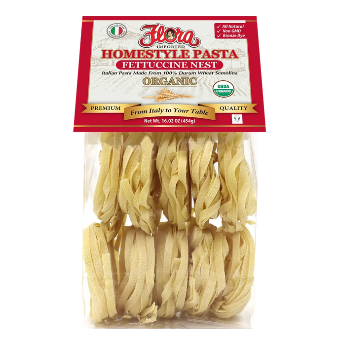 HOMESTYLE FETTUCCINE NEST ORGANIC PASTA