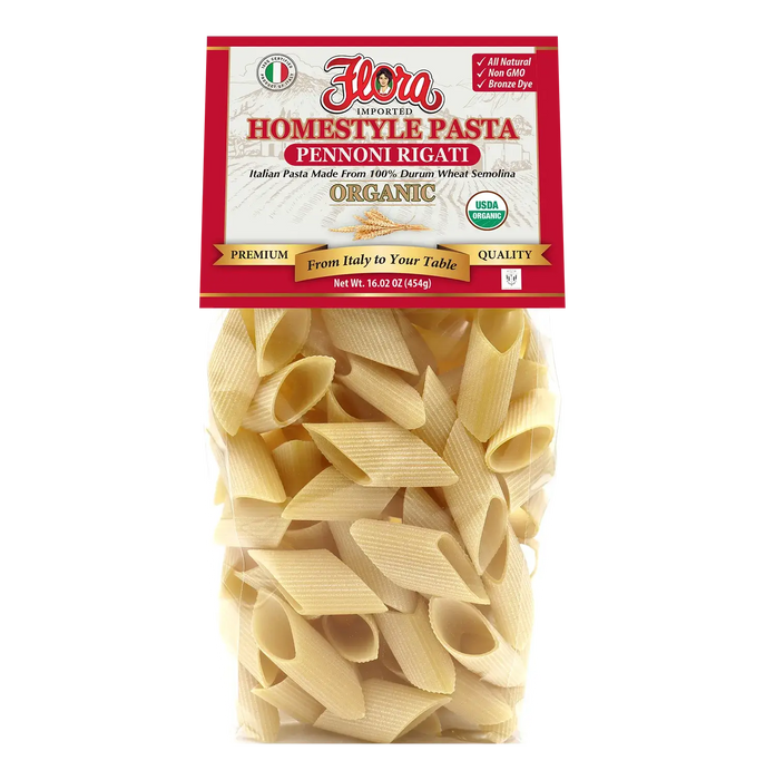 HOMESTYLE PENNONI RIGATI ORGANIC PASTA