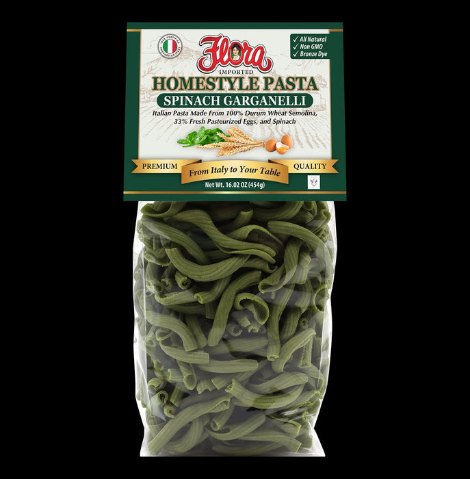 HOMESTYLE GARGANELLI SPINACH ORGANIC PASTA