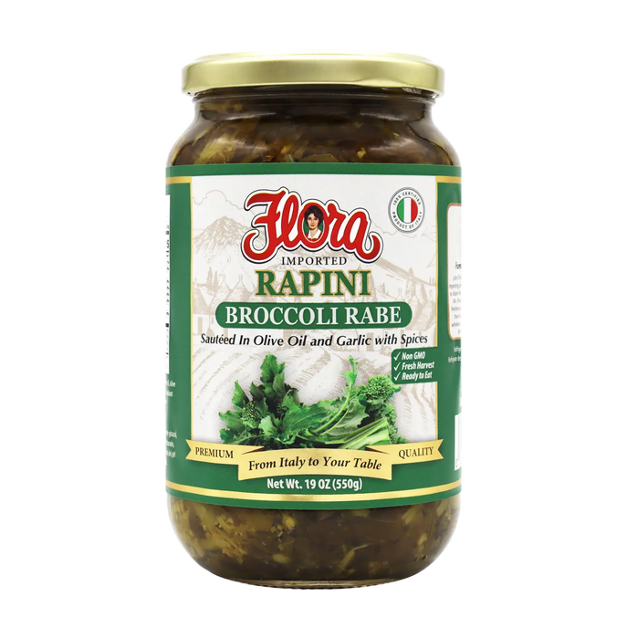 Rapini (Broccoli Rabe) – Sautéed in Olive Oil & Garlic
