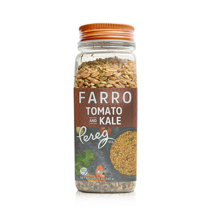 FARRO WITH TOMATO + KALE