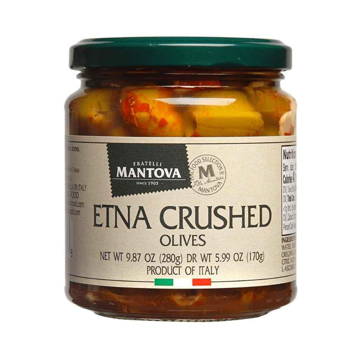"Hot" Etna Crushed Olives - Mantova Brand