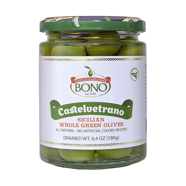 CASTLEVETRANO SICILIAN WHOLE GREEN OLIVES