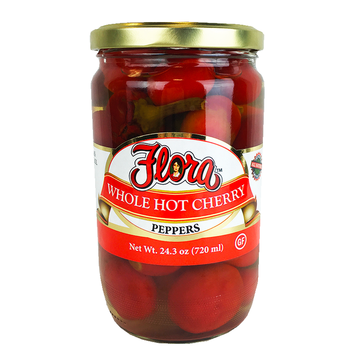 HOT CHERRY PEPPERS - WHOLE RED